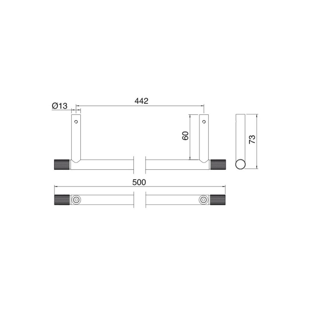 Treemme 22MM Полотенцедержатель 50 см, нержавеющая сталь, цвет: нержавеющая сталь 8365IS