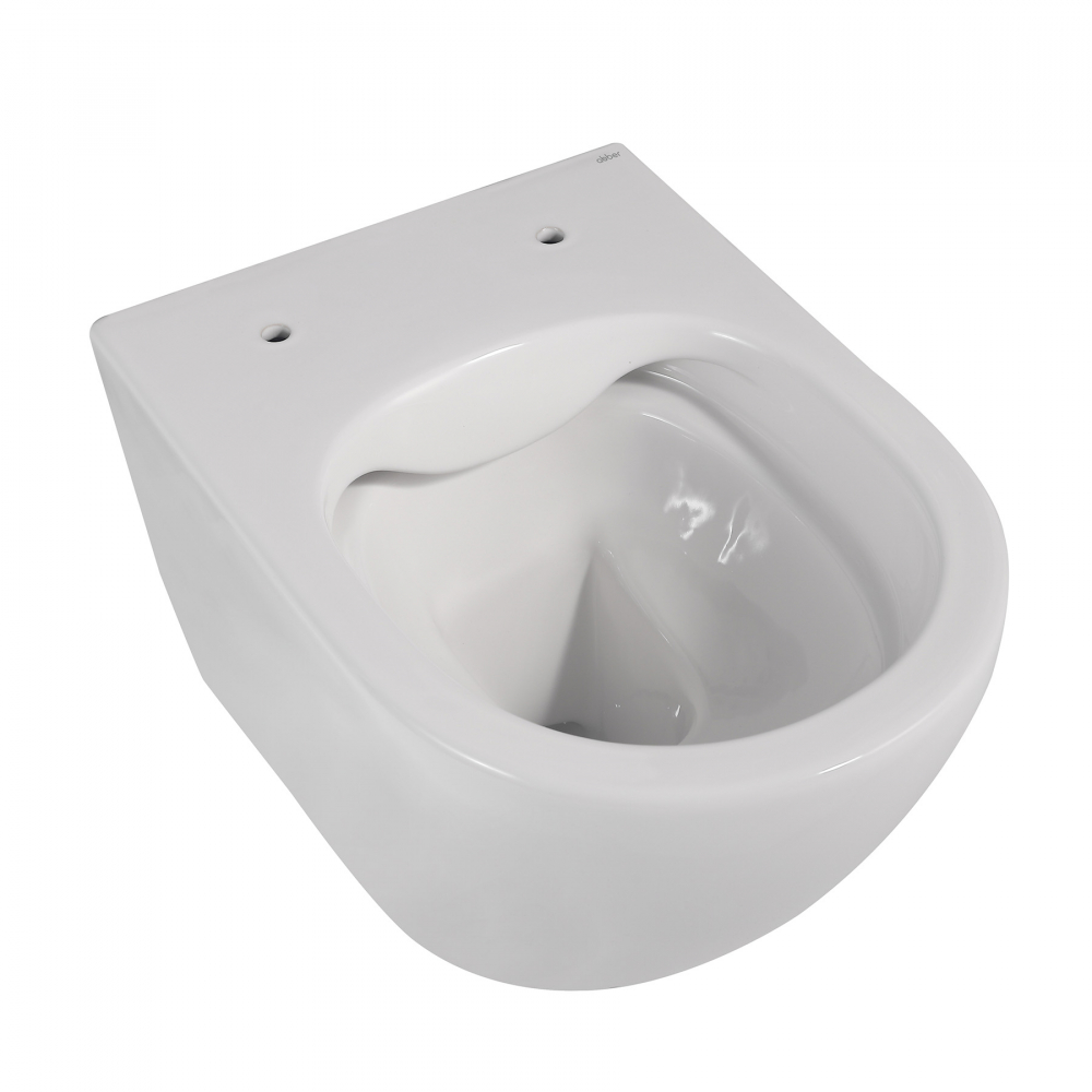 Abber Bequem Унитаз подвесной, безободковый 35,5x49x36h см, цвет: белый AC1100