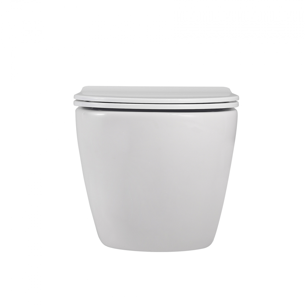 Abber Bequem Унитаз подвесной, безободковый 35,5x49x36h см, цвет: белый AC1100