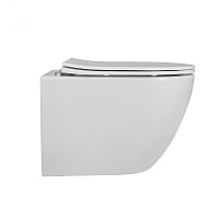 Abber Bequem Унитаз подвесной, безободковый 35,5x49x36h см, цвет: белый AC1100