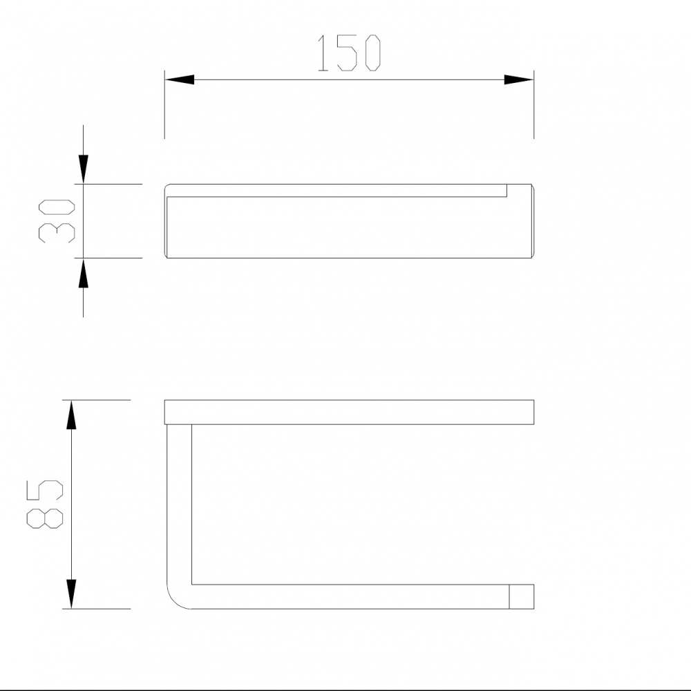 Abber Westen Держатель для туалетной бумаги, подвесной, открытый, цвет: хром AA1731