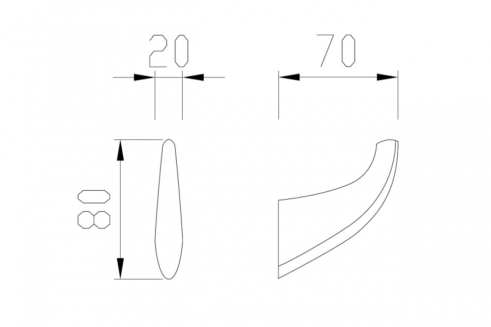 Abber Nord Крючок, цвет: хром AA1550