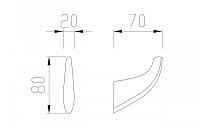 Abber Nord Крючок, цвет: хром AA1550