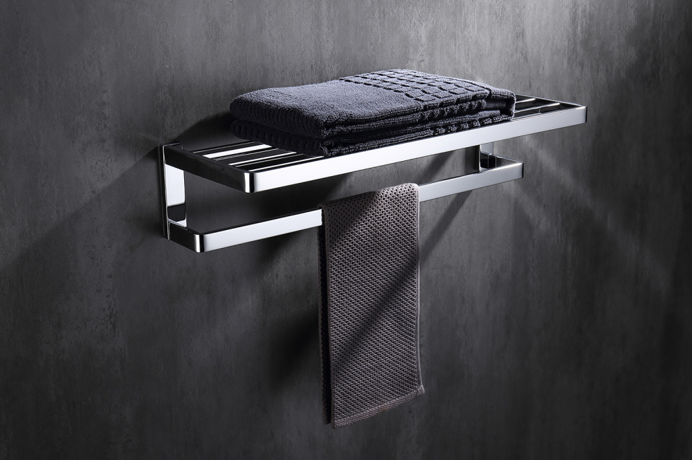 Abber Westen Полка для полотенец 60x21x13h см, цвет: хром AA1758