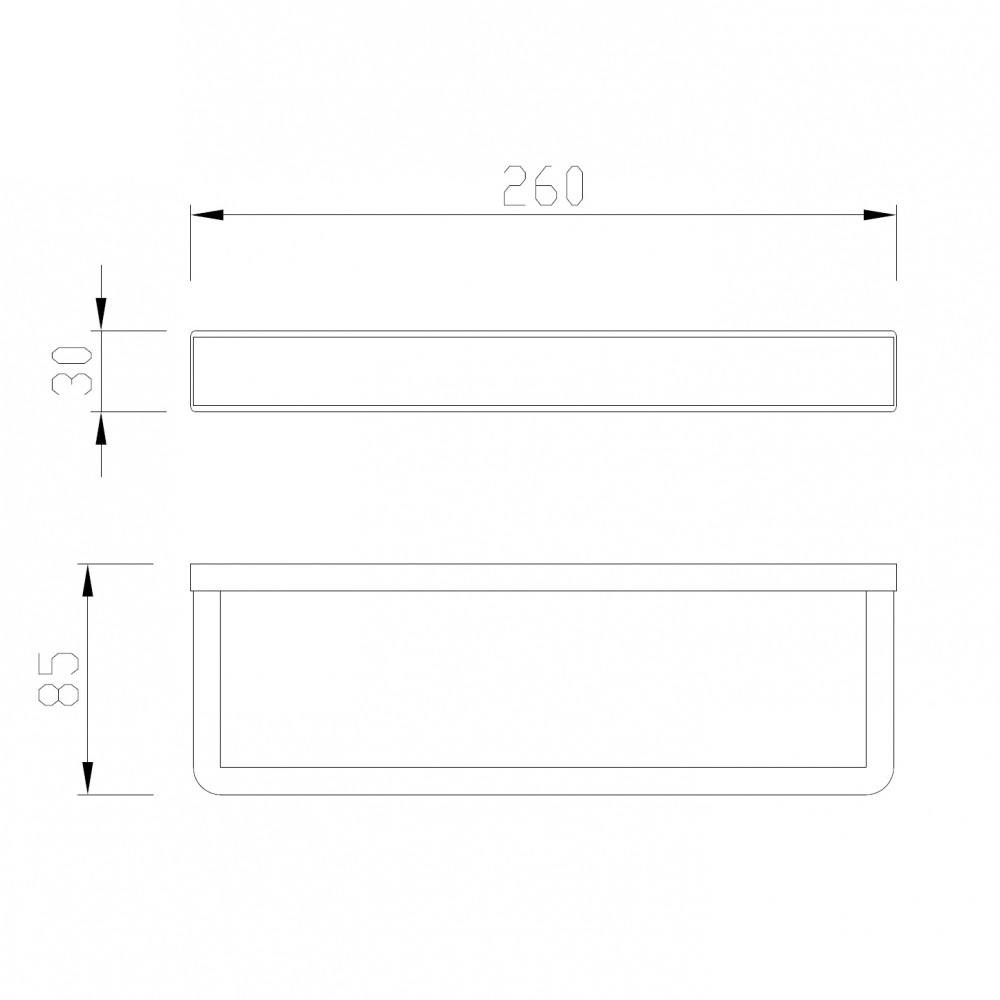 Abber Westen Полотенцедержатель 26 см, цвет: хром AA1753