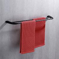 Abber Nord Полотенцедержатель двойной 60 см, цвет: черный матовый AA1553B