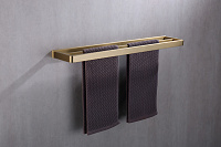 Abber Westen Полотенцедержатель двойной 60 см, цвет: золото матовое AA1756G