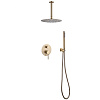 Abber Emotion Душевой комплект встраиваемый, лейка 20 см, цвет: золото AF8821G