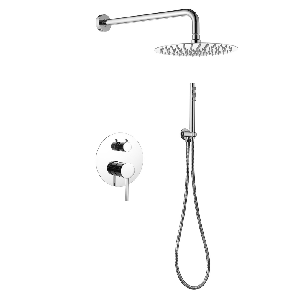 Abber Emotion Душевой комплект встраиваемый, лейка 22 см, цвет: хром AF8818