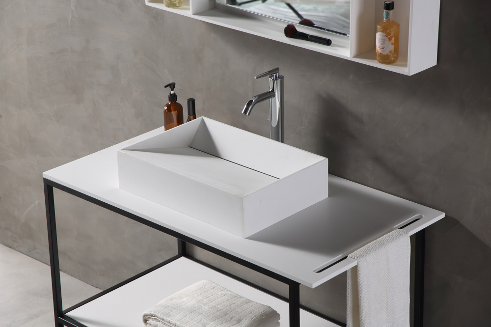 Abber Stein Консоль под раковину напольная 106x55x78h см, цвет: черный AS2631