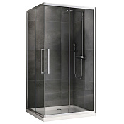 Abber Schwarzer Diamant Душевой уголок, раздвижная дверца, стекло 6мм 120x80x195h см, цвет: хром AG02128H