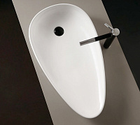 Abber Bequem Раковина накладная овальная 59x36x11h см, цвет: белый матовый AC2117MW