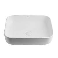 Abber Rechteck Раковина накладная прямоугольная 50x39x14h см, цвет: белый матовый AC2202MW