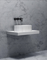 Abber Stein Раковина накладная овальная 56x36x16h см, цвет: белый матовый AS2655