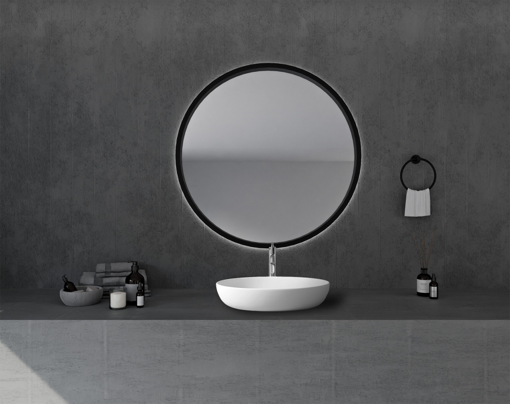 Abber Stein Раковина накладная овальная 60x40x13h см, цвет: белый матовый AS2619