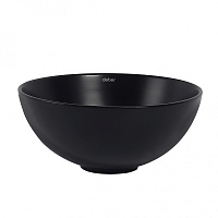 Abber Bequem Раковина накладная круглая 32x32x14h см, цвет: черный матовый AC2106MB