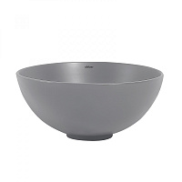 Abber Bequem Раковина накладная круглая 32x32x14h см, цвет: серый матовый AC2106MG