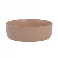 Abber Bequem Раковина накладная круглая 36x36x12h см, цвет: бежевый матовый AC2108MBB