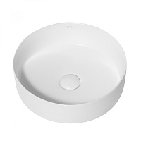 Abber Bequem Раковина накладная круглая 36x36x12h см, цвет: белый матовый AC2108MW