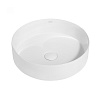 Abber Bequem Раковина накладная круглая 40x40x12h см, цвет: белый AC2109