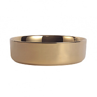 Abber Bequem Раковина накладная круглая 40x40x12h см, цвет: золото AC2109GG