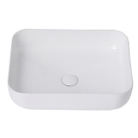 Abber Rechteck Раковина накладная прямоугольная 50x39x14h см, цвет: белый AC2202