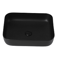 Abber Rechteck Раковина накладная прямоугольная 50x39x14h см, цвет: черный матовый AC2202MB