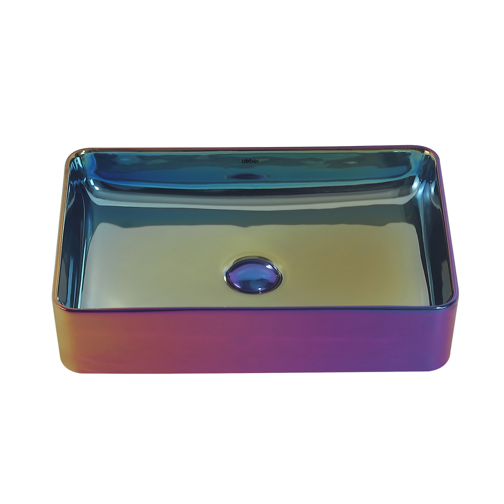Abber Rechteck Раковина накладная прямоугольная 51x34,5x11h см, цвет: хамелеон AC2207Regen
