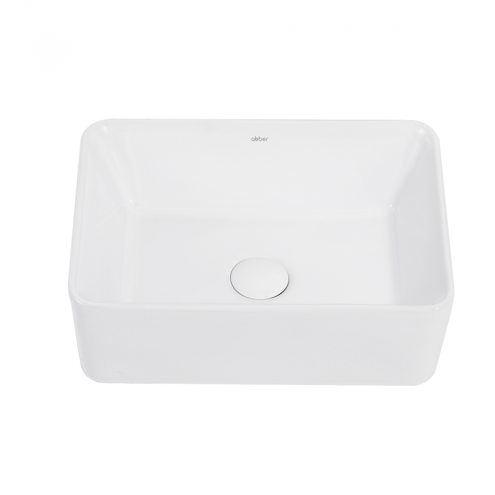 Abber Rechteck Раковина накладная прямоугольная 40,5x30x13h см, цвет: белый AC2213