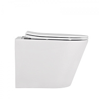 Abber Bequem Унитаз подвесной, безободковый 36x49x36h см, цвет: белый матовый AC1102MW
