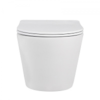 Abber Bequem Унитаз подвесной, безободковый 36x49x36h см, цвет: белый матовый AC1102MW