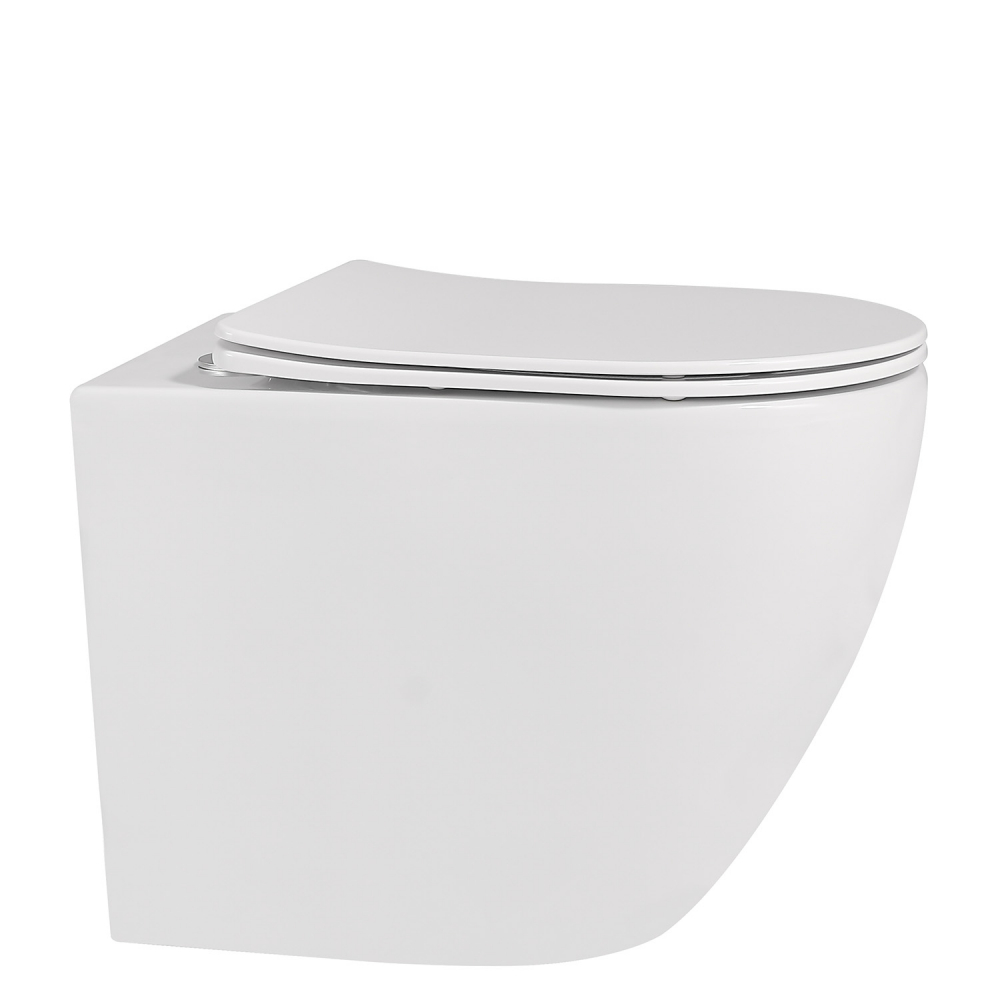 Abber Bequem Унитаз приставной, безободковый 36x56x42h см, цвет: белый AC1111