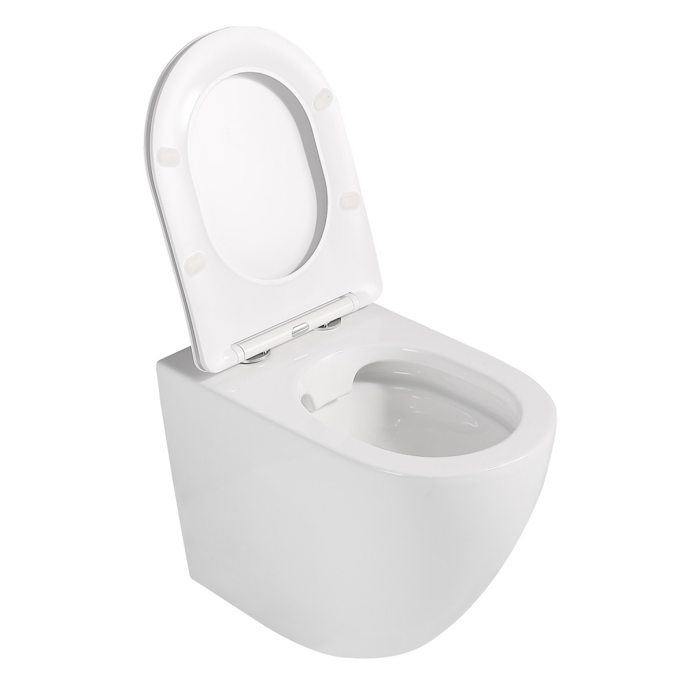 Abber Bequem Унитаз приставной, безободковый 36x56x42h см, цвет: белый AC1111