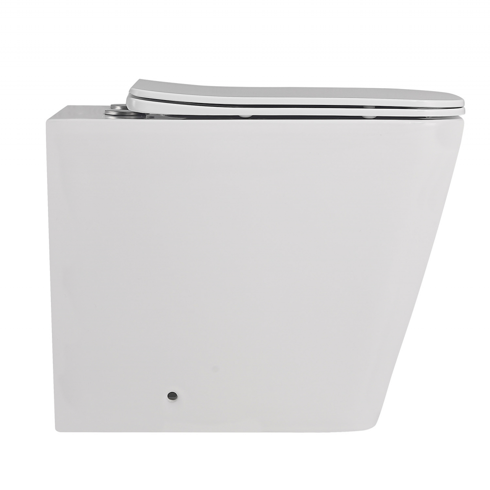 Abber Rechteck Унитаз приставной, безободковый 34,5x51x42h см, цвет: белый AC1211