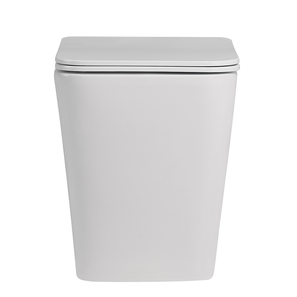 Abber Rechteck Унитаз приставной, безободковый 34,5x51x42h см, цвет: белый AC1211