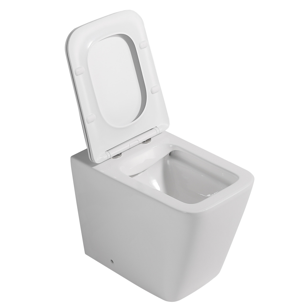 Abber Rechteck Унитаз приставной, безободковый 34,5x51x42h см, цвет: белый AC1211