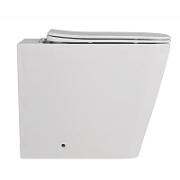 Abber Rechteck Унитаз приставной, безободковый 34,5x51x42h см, цвет: белый AC1211