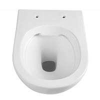Abber Bequem Унитаз подвесной, безободковый 37x56x40h см, цвет: белый AC1103