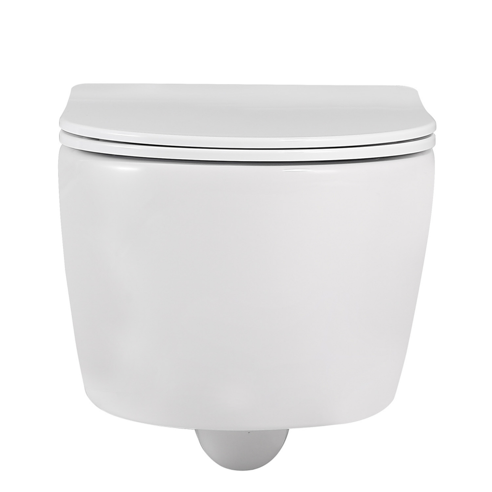 Abber Bequem Унитаз подвесной, безободковый 36x53x34h см, цвет: белый AC1104