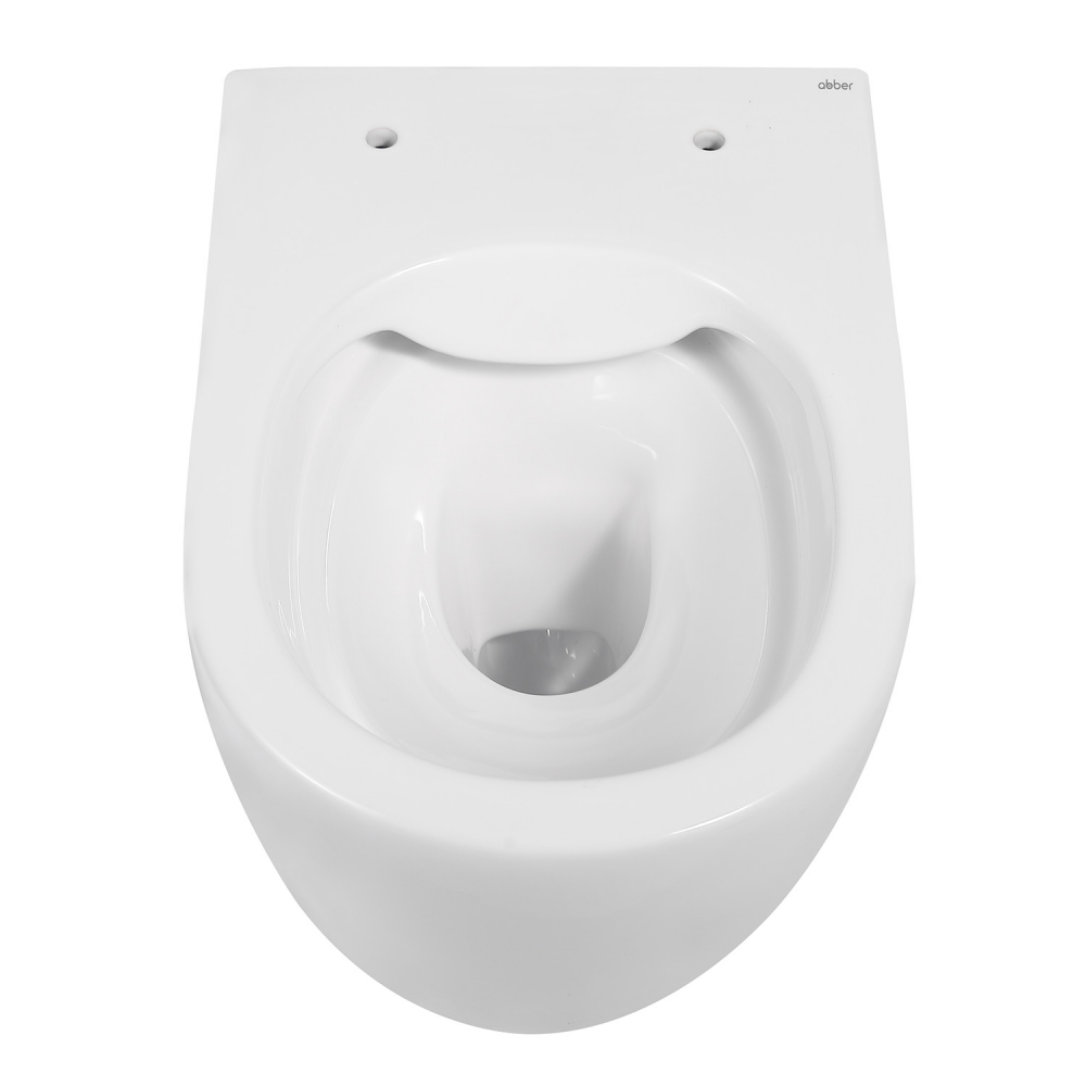Abber Bequem Унитаз подвесной, безободковый 36x53x34h см, цвет: белый AC1104