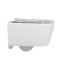 Abber Bequem Унитаз подвесной, безободковый 36x53x34h см, цвет: белый AC1104