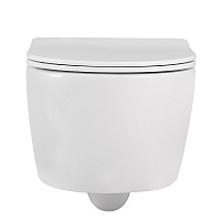 Abber Bequem Унитаз подвесной, безободковый 36x53x34h см, цвет: белый AC1104