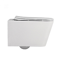 Abber Rechteck Унитаз подвесной, безободковый 35,5x53x36h см, цвет: белый AC1201