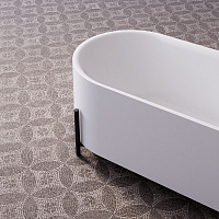 Abber Акриловая ванна отдельностоящая овальная 170x75x60h см, цвет: белый AB9443