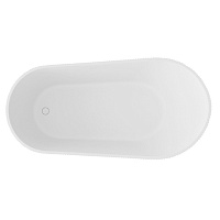 Abber Акриловая ванна отдельностоящая овальная 170x80x73h см, цвет: белый матовый AB9445MW