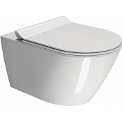 GSI Kube X Унитаз подвесной 55x36 см безободковый, смыв swirlflush, цвет: белый глянцевый 941511