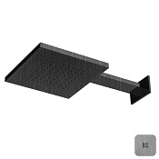 Almar Velvet 300 Верхний душ с кронштейном наст. 30х30 см, 2 режима, цвет: brushed stainless steel E044277.BS