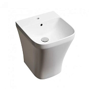 Ceramicanova Dion Раковина подвесная 36,5х40 см, с переливом, цвет: белый глянцевый CN6067