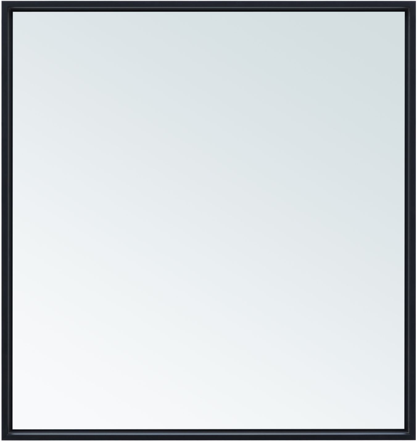 Allen Brau Liberty Зеркало прямоугольное 80x85h см, с подсветкой и сенс. выкл., цвет: черный браш 1.330014.BB