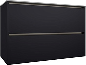 Allen Brau Activity Тумба под раковину, подвесная 100x45,7x65h см, цвет: антрацит матовый/олива браш 1.34014.AM